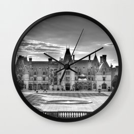 Biltmore Estates Mansion Italian Architecture Black White  Wall Clock | Vintage, Mansion, Historic, House, America, Landscape, Home, Digital, Italian, Photo 