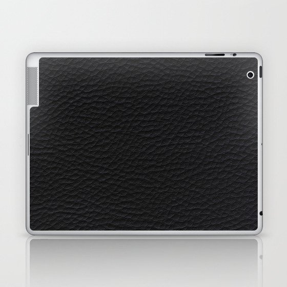 Black Leather like case Laptop & iPad Skin