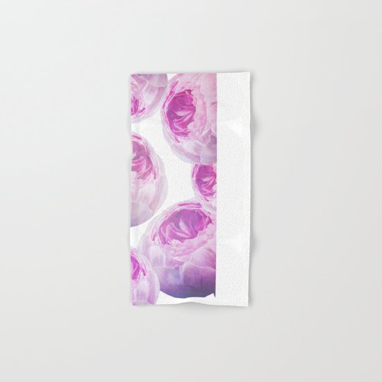 Pink Roses Collage Hand & Bath Towel