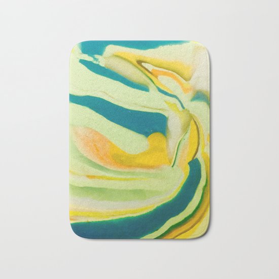 What The World Needs Now. Yellow Marble. Bath Mat