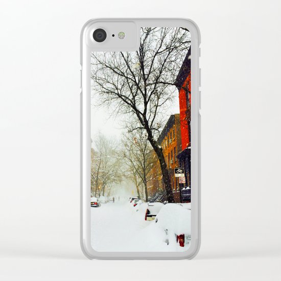 NYC @ Snow Time Clear iPhone Case
