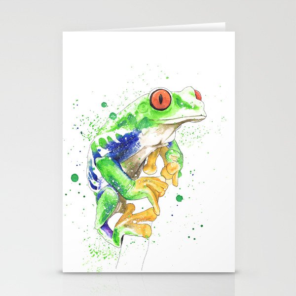 Tree frog Stationery Cards