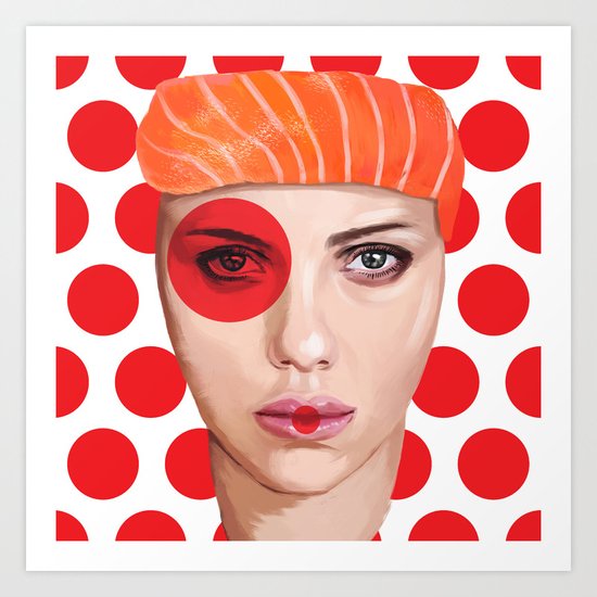 Scarlett Johansson Art Print