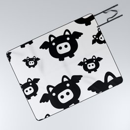Pigs Will Fly (b&w) Picnic Blanket