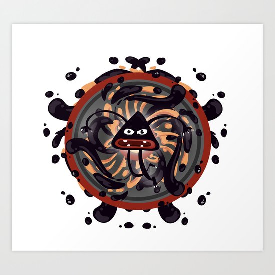 Evil Mandala Art Print