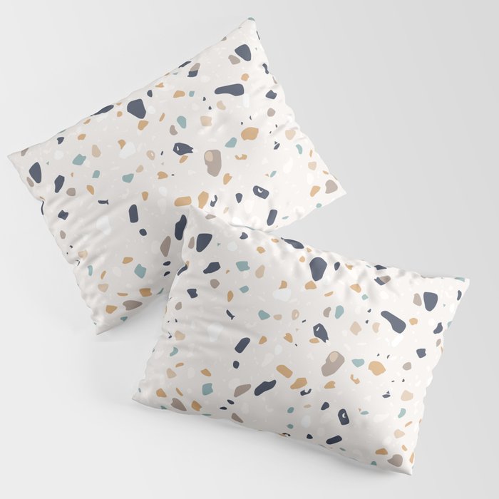 SALE - Terrazzo Pattern - Saffron Color Pillow Sham