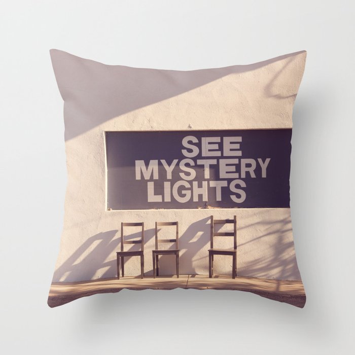 See Mystery Lights - Marfa, Texas Throw Pillow