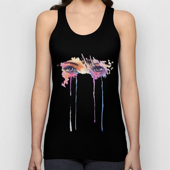 Rainbow Tears Unisex Tank Top