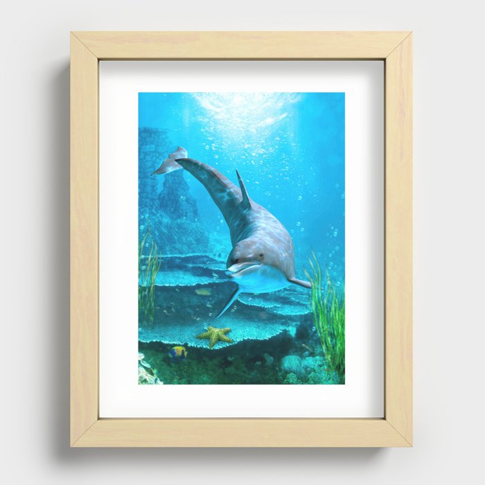 Dolphin Recessed Framed Print