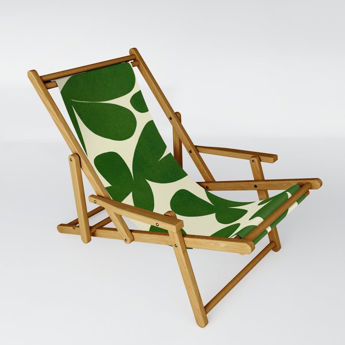 Abstract-botanical 35 green Sling Chair