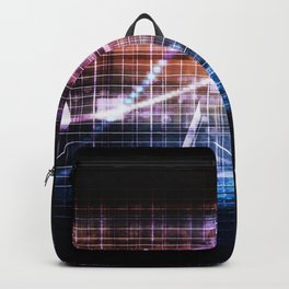 Biotechnology Concept in Blue Red Research and Development Concept Backpack