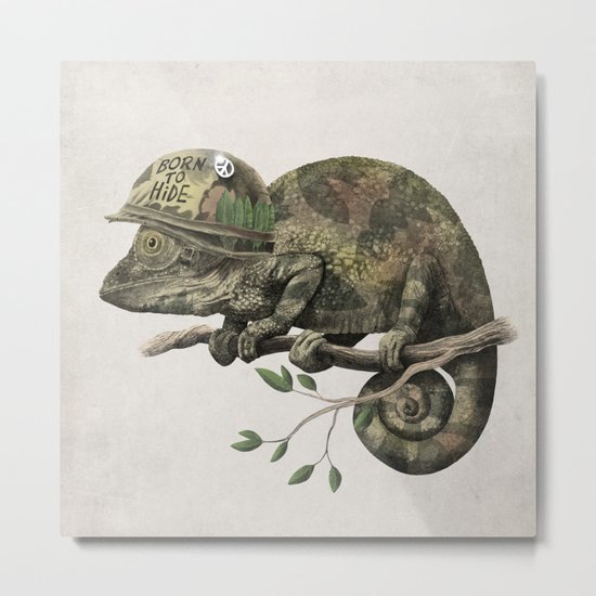 Born to Hide Metal Print
