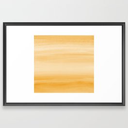 Touching Warm Yellow Watercolor Abstract #1 #painting #decor #art #society6 Framed Art Print