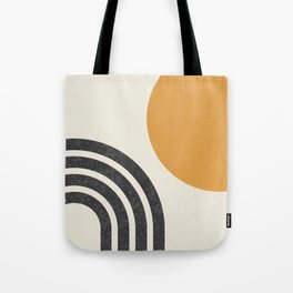 Mid century modern Sun & Rainbow Tote Bag