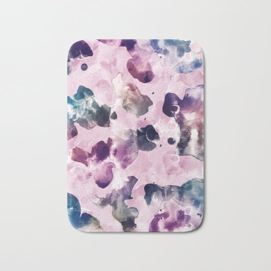 Ink Blooms Bath Mat