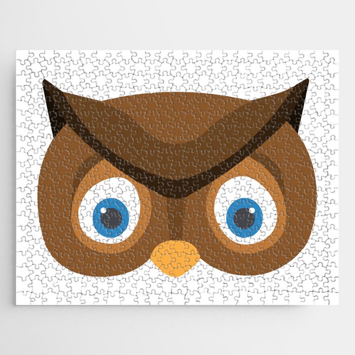 Cute Owl Face Jigsaw Puzzle