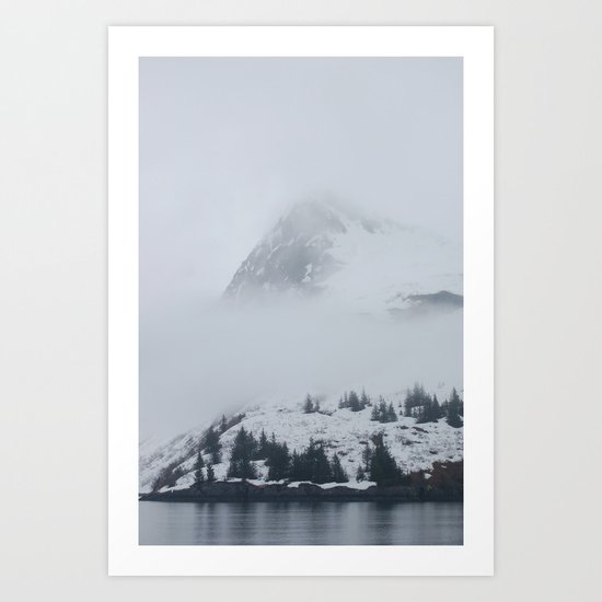 In the mist Art Print
