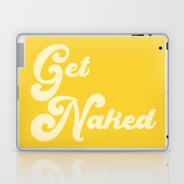 Get Naked in Yellow Laptop Skin