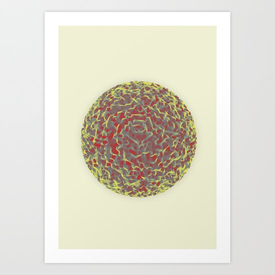 Spherical Displacement Art Print