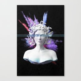 Medusa color blast  Canvas Print