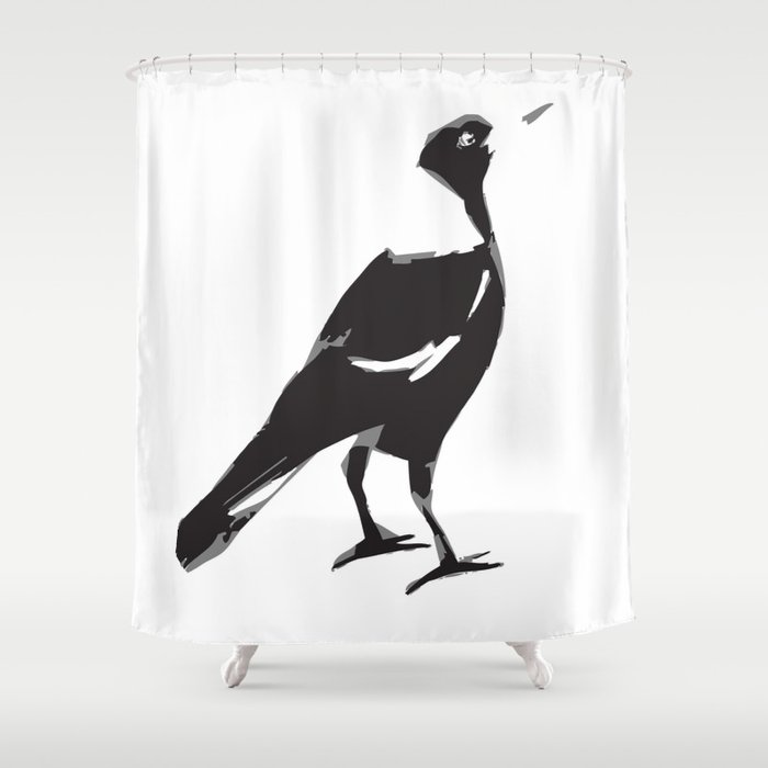 Magpie Shower Curtain