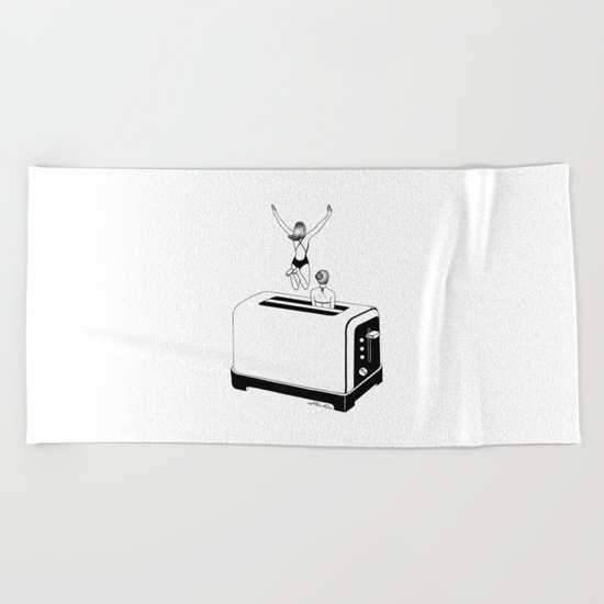 1 Minute Tan Beach Towel