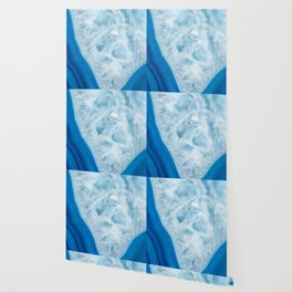 Blue Crystal Geode Wallpaper