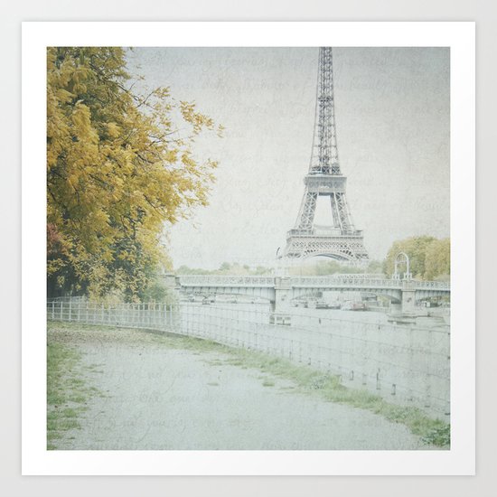 Letters From Cygnes - Paris Art Print