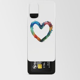 Showing Some Love - Colorful Heart Art Android Card Case