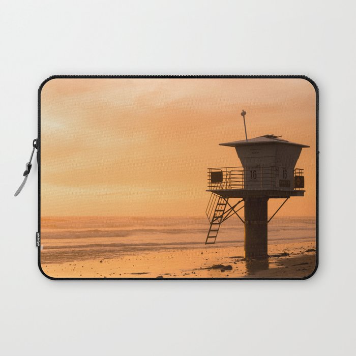 Lifeguard Tower Sunset Laptop Sleeve