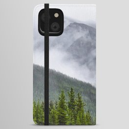 Jasper National Park Fog | Landscape Photography iPhone Wallet Case