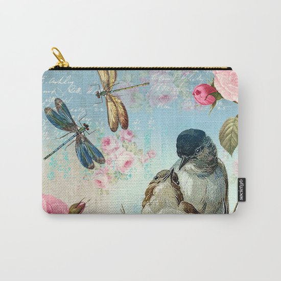 Dragonflies & bird Carry-All Pouch