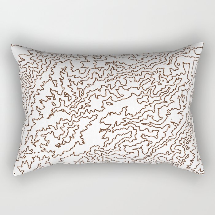 Contour Map Series 8 Rectangular Pillow