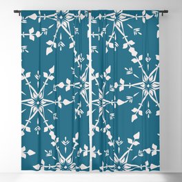 Winter Snowflake Pattern Blackout Curtain