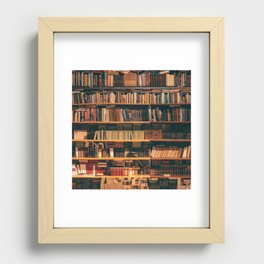 New York City Library Recessed Framed Print