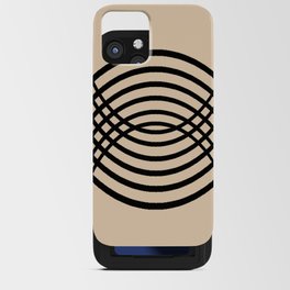 Bauhaus stripes minimalist design iPhone Card Case
