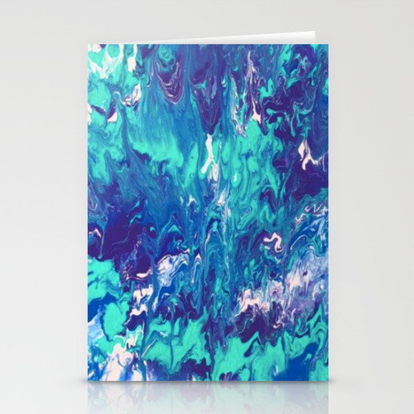 Marbled Blue Stationery Cards