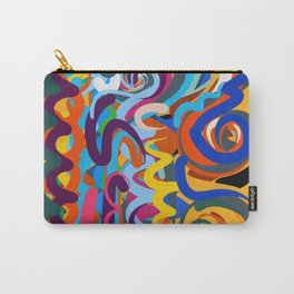 Abstract Yellow Motif Decoration Carry-All Pouch