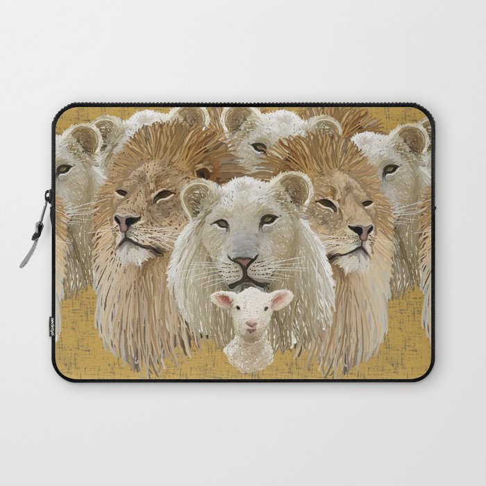 Lions led by a lamb Laptop Sleeve