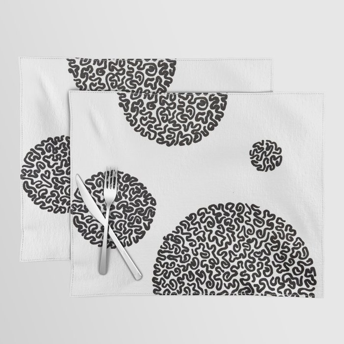 swirly bubbs Placemat