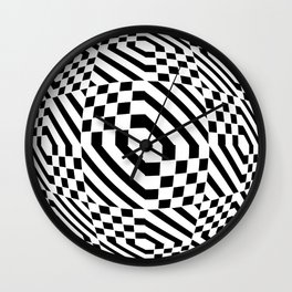 Tribute to Vasarely 1 -visual illusion Wall Clock