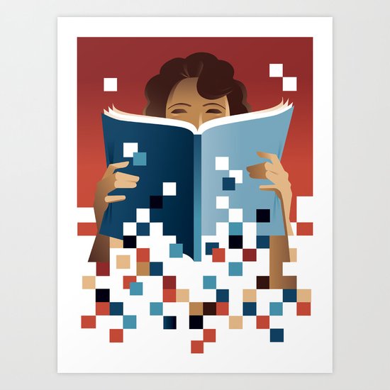 Print to Pixels Art Print