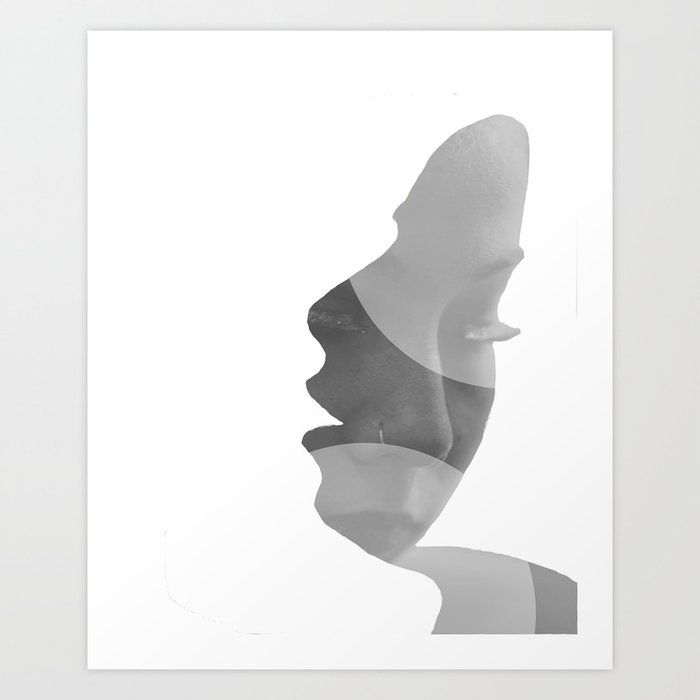 Two-Faced Art Print