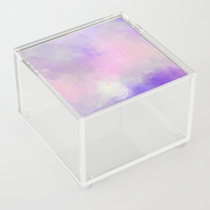 Abstract in pink purple Acrylic Box