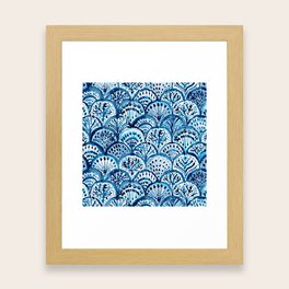 DEEP LIFE Mermaid Scales Framed Art Print