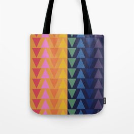 Day and Night Rainbow Triangles Tote Bag