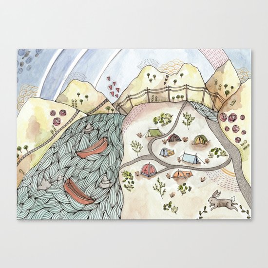 Desert Camp Canvas Print
