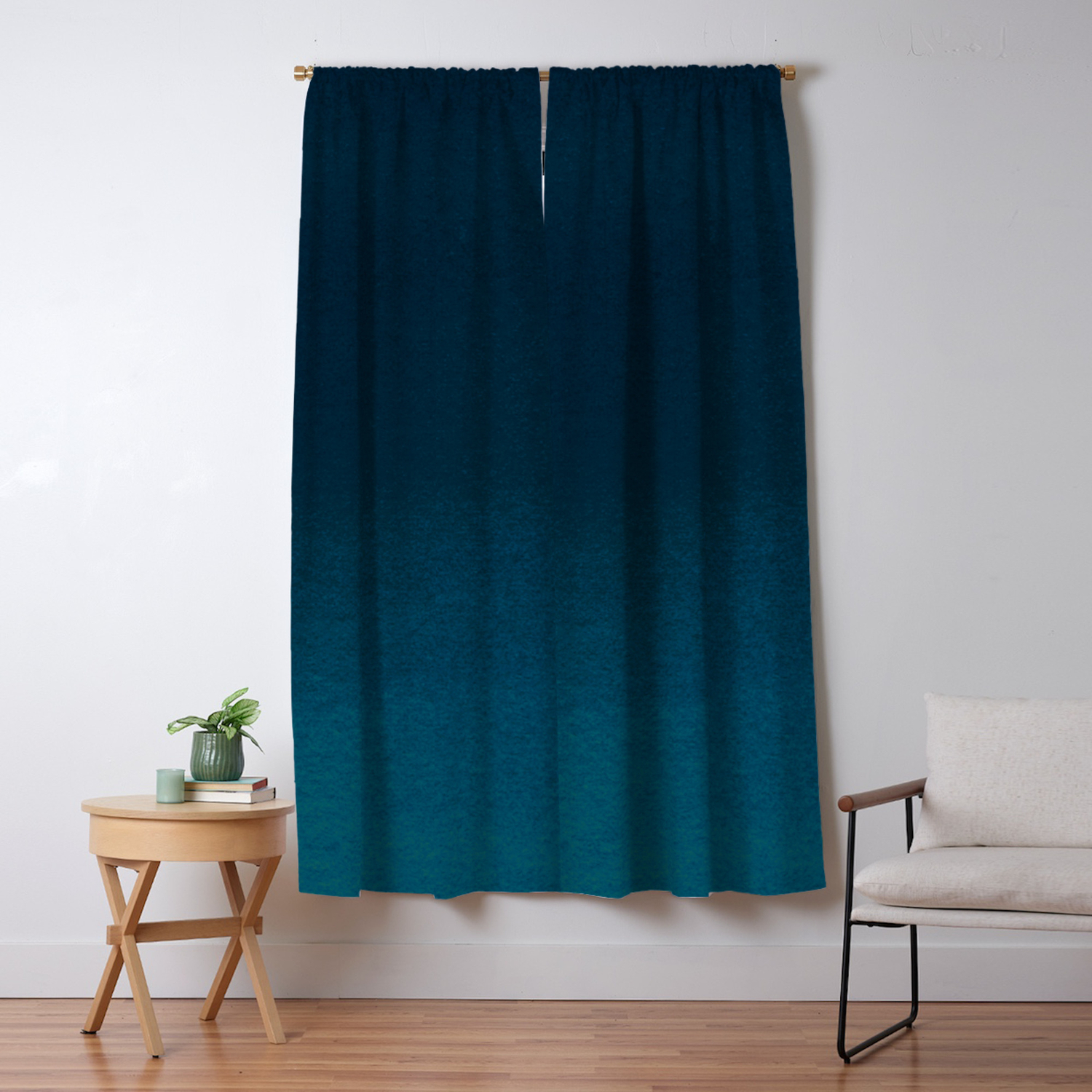 curtains navy blue