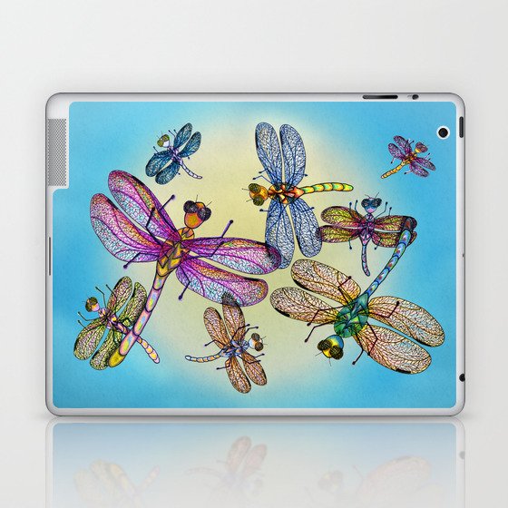 Dragonflies   - by Cristina Fois Laptop & iPad Skin