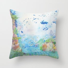 Coral Throw Pillow